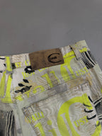 Just Cavalli Y2K Floral Graphic Flared Jeans - W24"