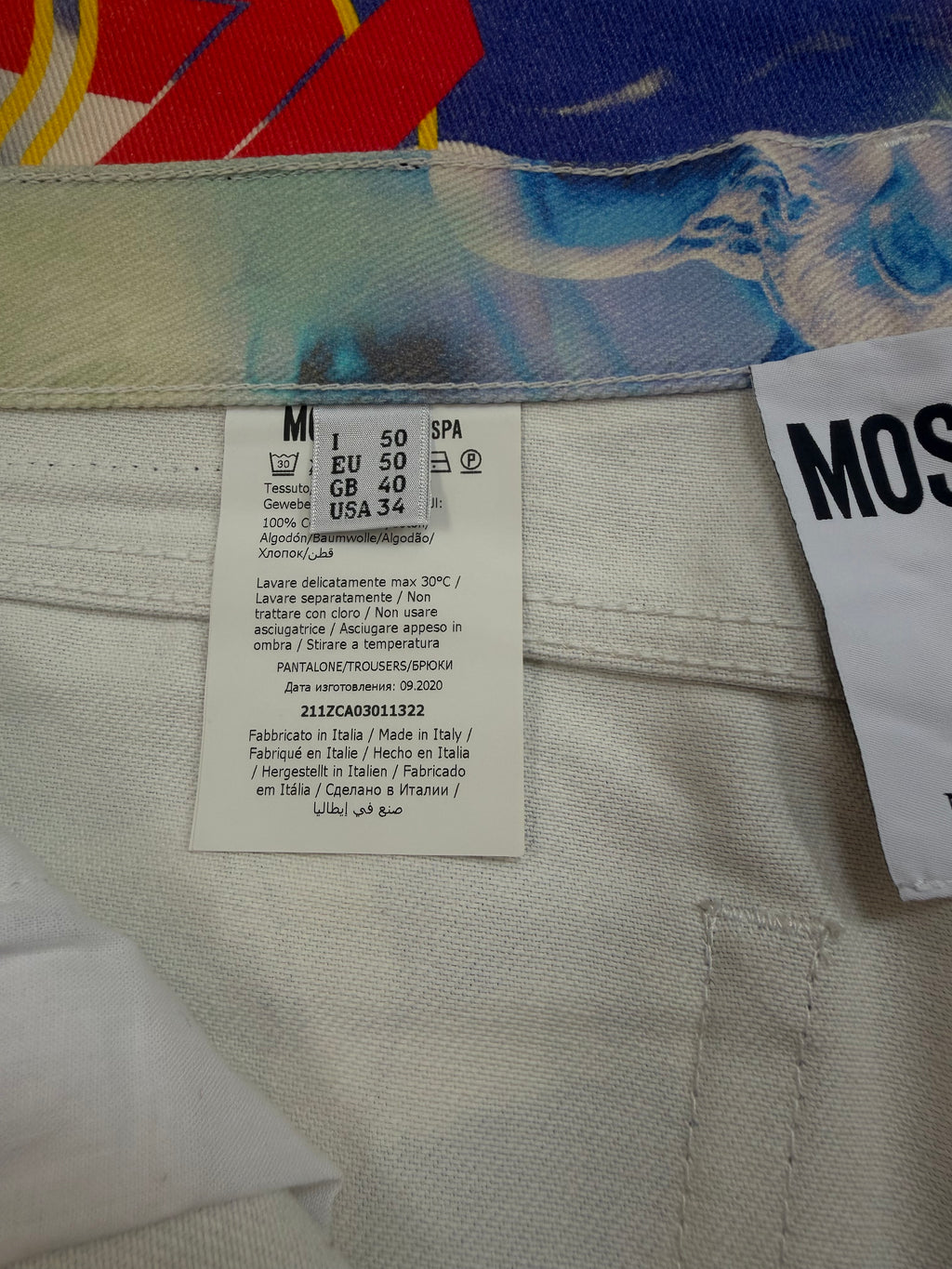 Palace x Moschino Denim Jeans Multi 1 FW20 - W34"
