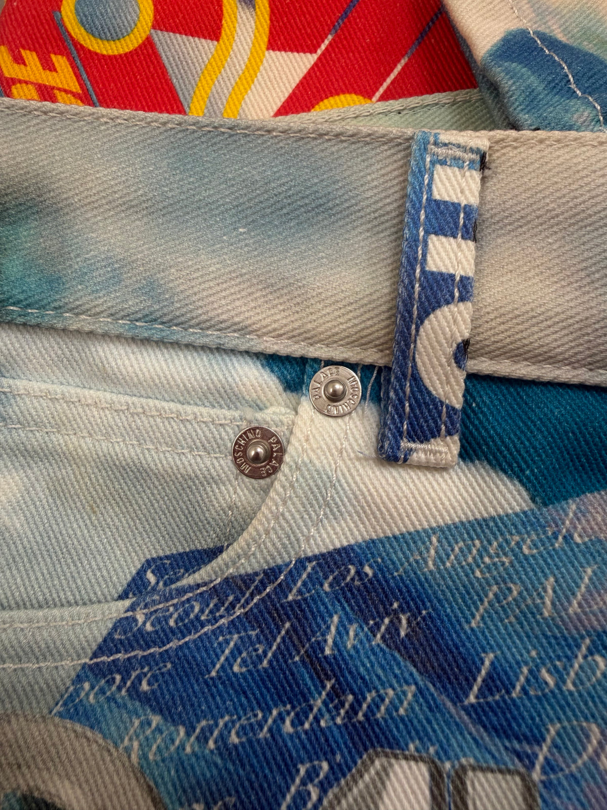 Palace x Moschino Denim Jeans Multi 1 FW20 - W34"