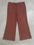Gucci GG Jacquard Canvas Flared Trousers - W34"