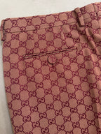 Gucci GG Jacquard Canvas Flared Trousers - W34"