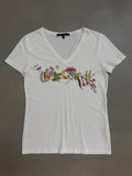 Gucci Flora Logo V'Neck T-Shirt - XS