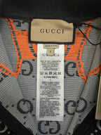 Gucci GG Monogram Long Sleeved Jersey Crop Top - S