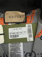 Gucci GG Monogram Long Sleeved Jersey Crop Top - S