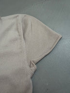 Gucci Tom Ford Metallic Wool Blend Gathered V-Neck Top - M
