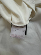 Gucci Web Stripe Trim Ruched V-Neck Top - M