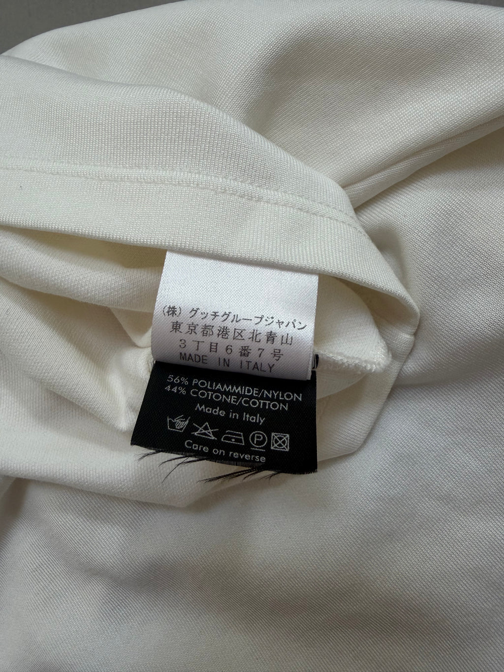 Gucci Web Stripe Trim Ruched V-Neck Top - M