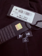 Just Cavalli Black Jersey Long Sleeve Wrap Dress - XS