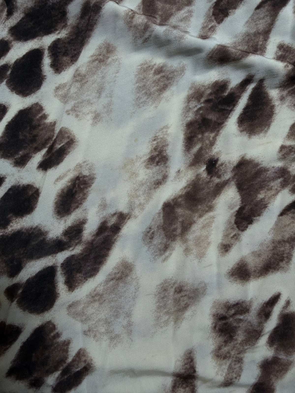 Just Cavalli Giraffe Animal Blot Print Midi Dress - S