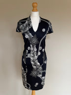 Just Cavalli Chain & Medallion Print Dress - M