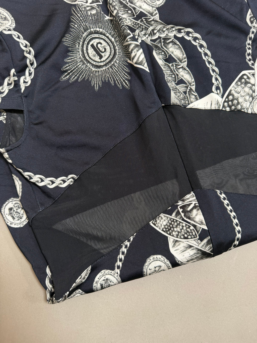 Just Cavalli Chain & Medallion Print Dress - M