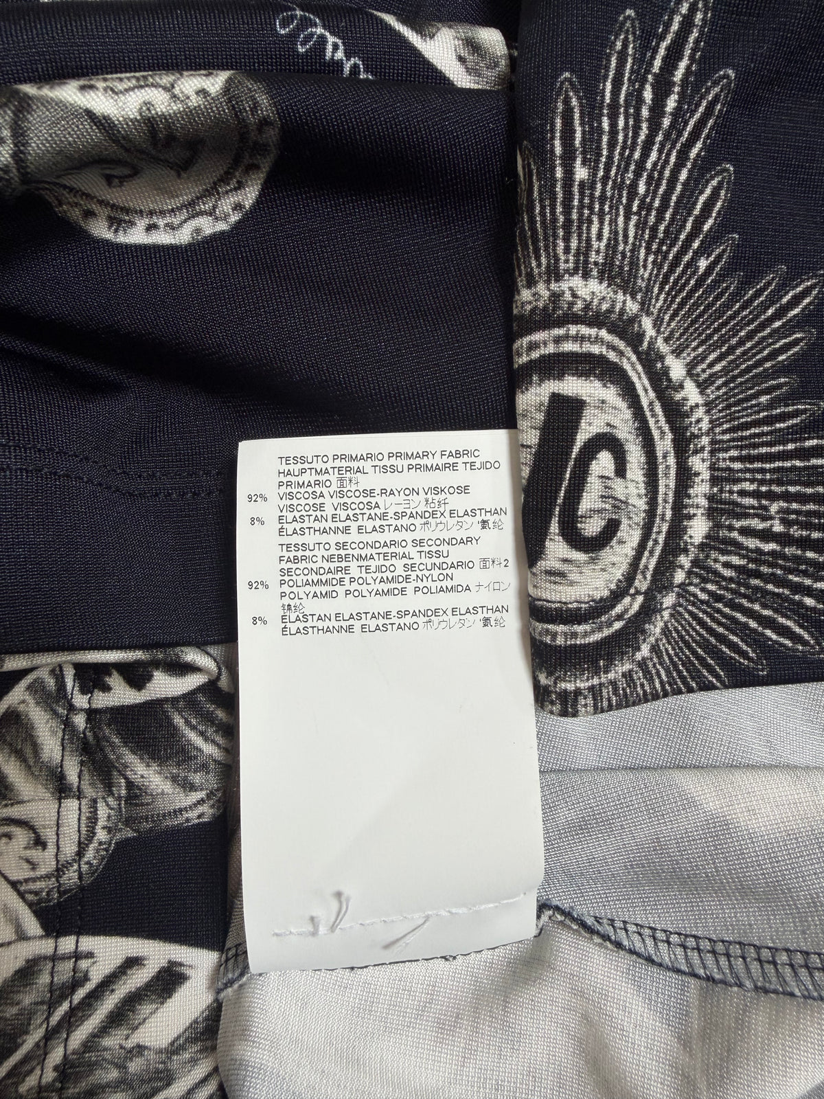 Just Cavalli Chain & Medallion Print Dress - M