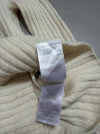 Gucci Off-White Ribbed Knit Turtleneck Jumper - M