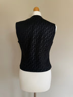 90's Fendi Zucca Logo Gilet Vest - S