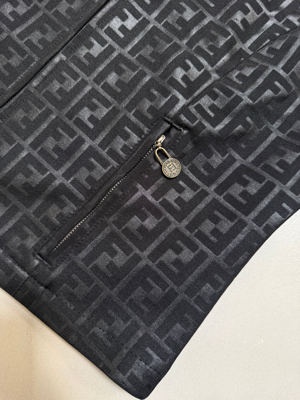 90's Fendi Zucca Logo Gilet Vest - S