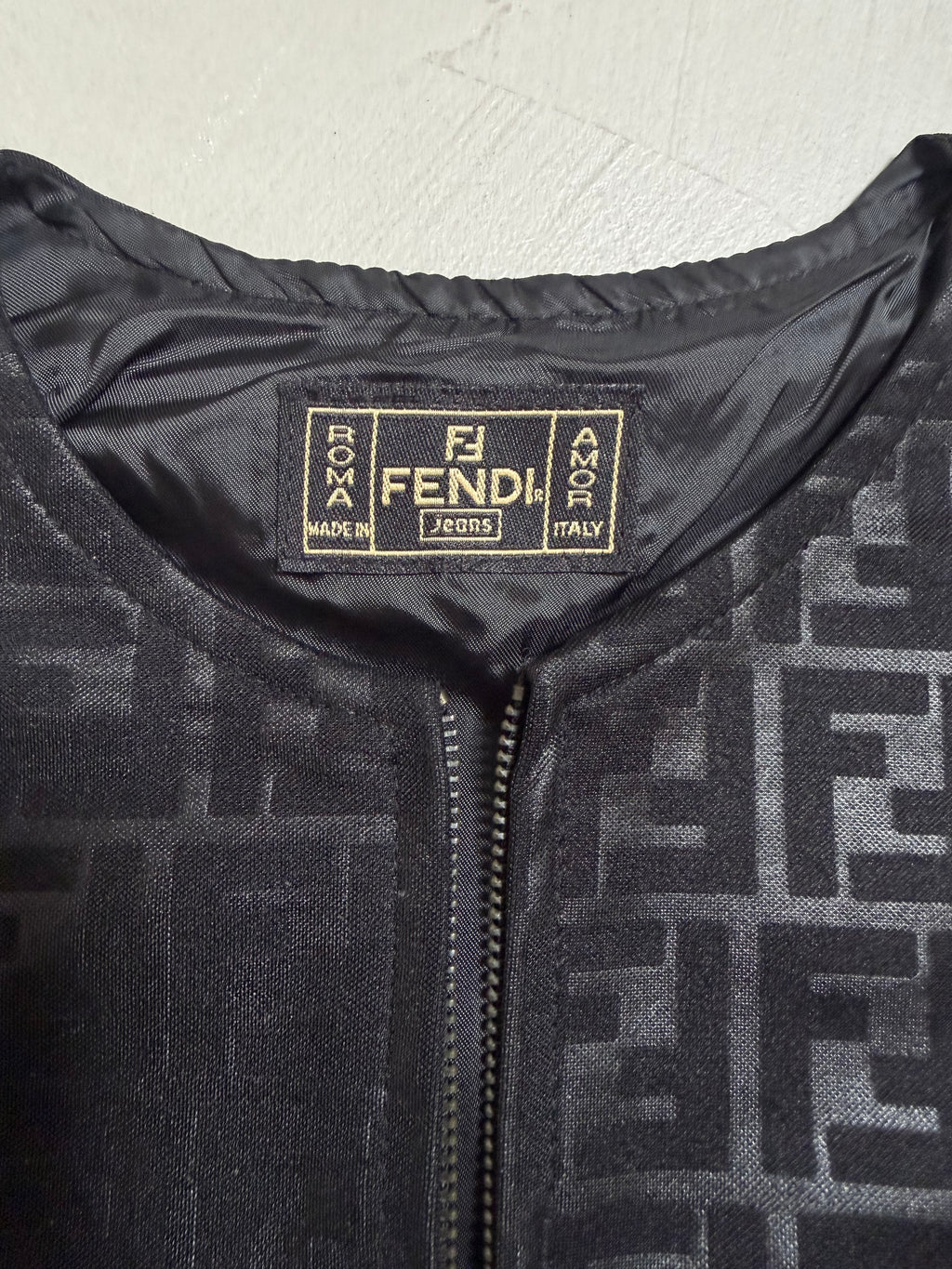 90's Fendi Zucca Logo Gilet Vest - S