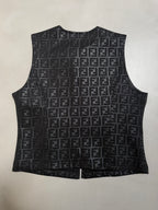 90's Fendi Zucca Logo Gilet Vest - S