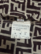 90's Fendi Mesh Logo Monogram Shirt - M