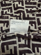 90's Fendi Mesh Logo Monogram Shirt - M