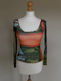 Jean Paul Gaultier Maille 'Banknotes Money' Mesh Top - M