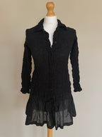 Issey Miyake Me SS01 Shirred Cauliflower Tunic Shirt - M