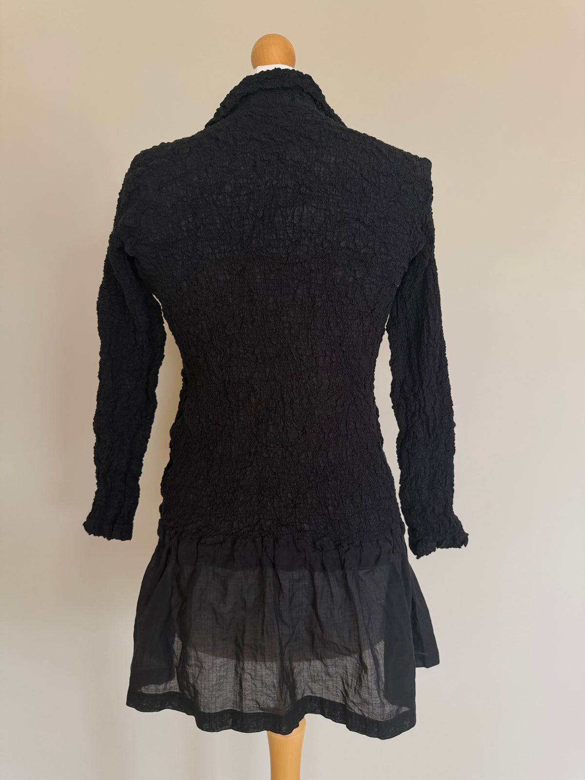 Issey Miyake Me SS01 Shirred Cauliflower Tunic Shirt - M