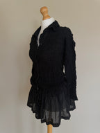 Issey Miyake Me SS01 Shirred Cauliflower Tunic Shirt - M