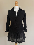 Issey Miyake Me SS01 Shirred Cauliflower Tunic Shirt - M