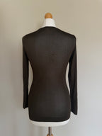 Gucci SS08 D-Ring Ruched Viscose Knit Top - XS