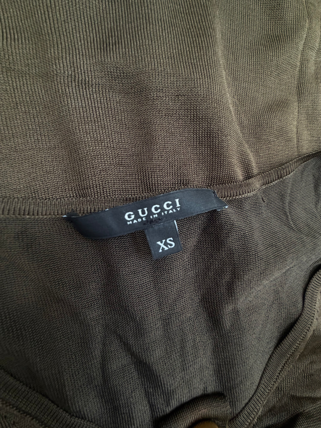 Gucci SS08 D-Ring Ruched Viscose Knit Top - XS