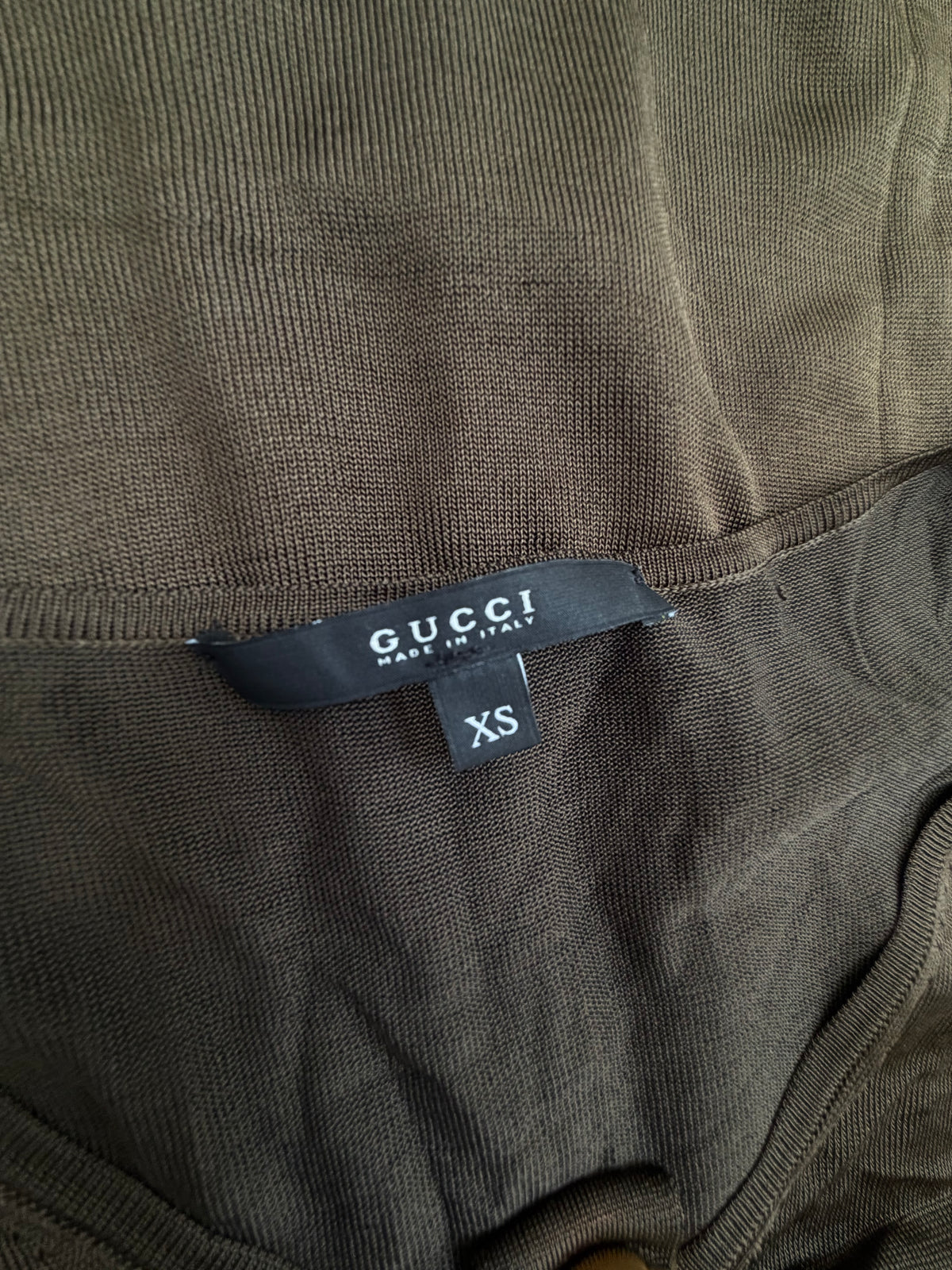 Gucci SS08 D-Ring Ruched Viscose Knit Top - XS
