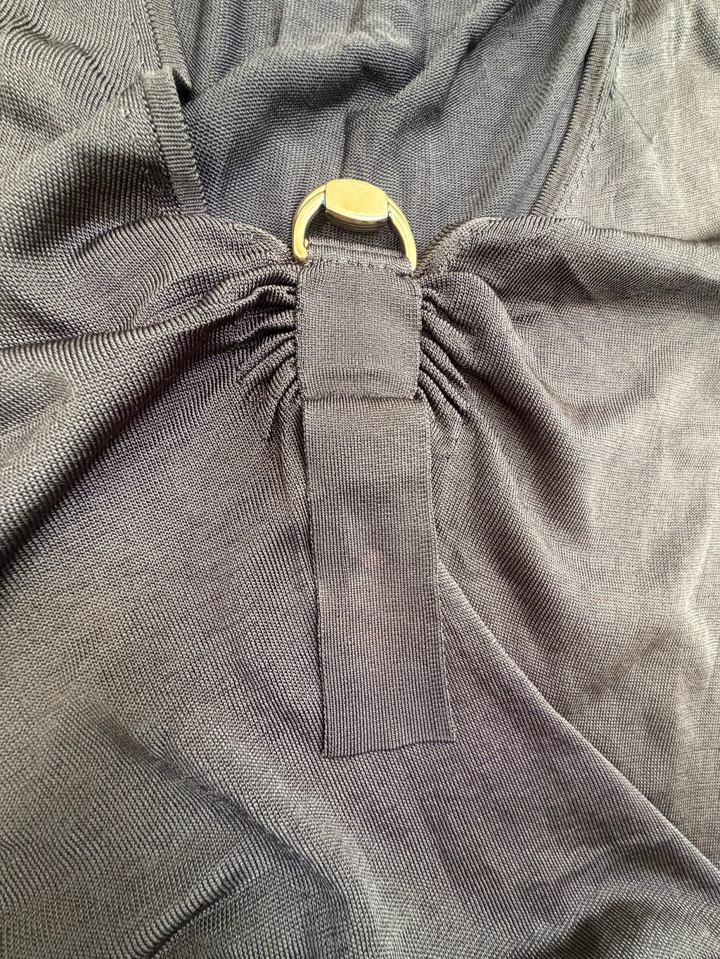 Gucci SS08 D-Ring Ruched Viscose Knit Top - XS