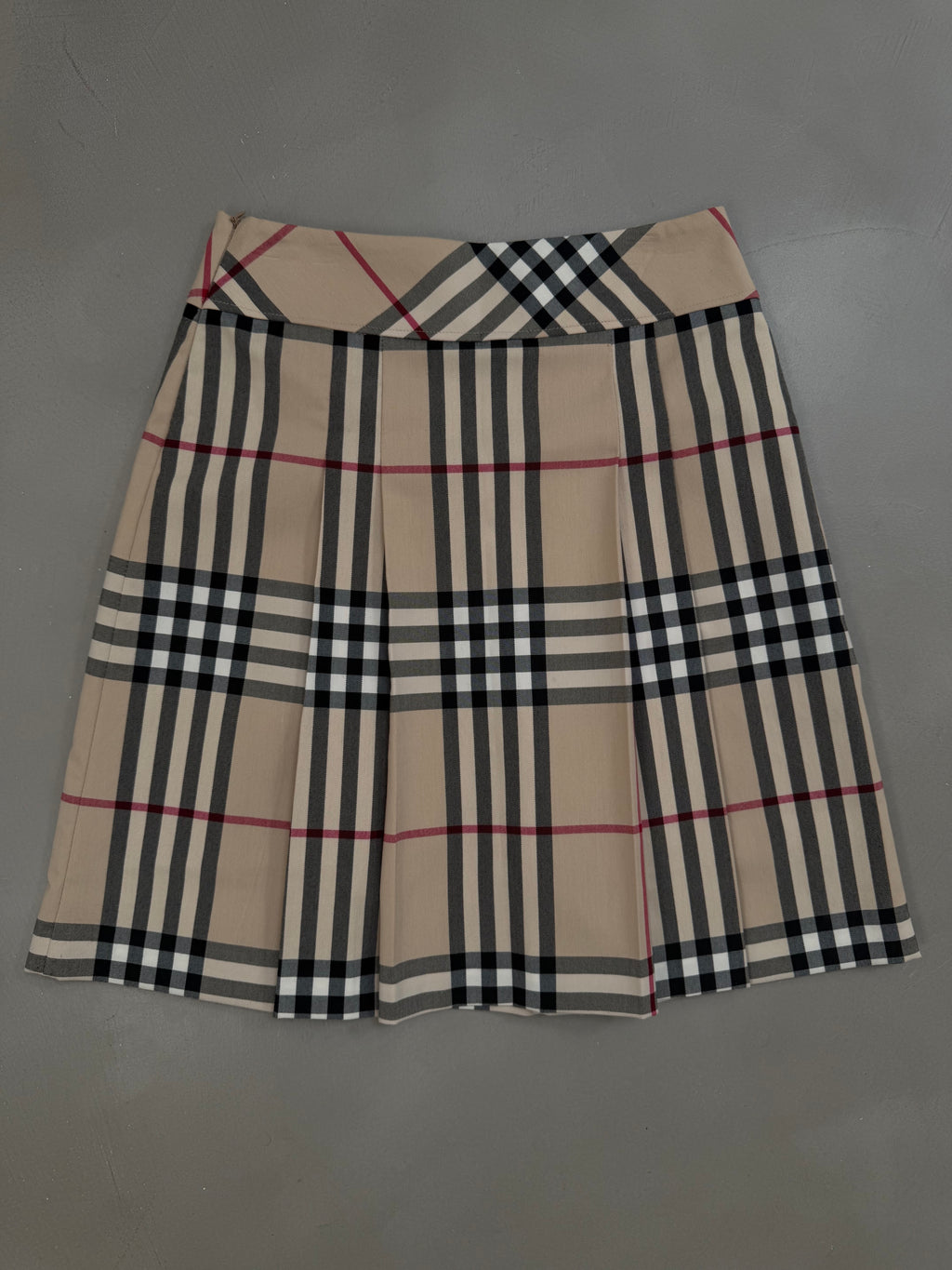 Burberry Vintage Check Buckled Kilt Skirt - M