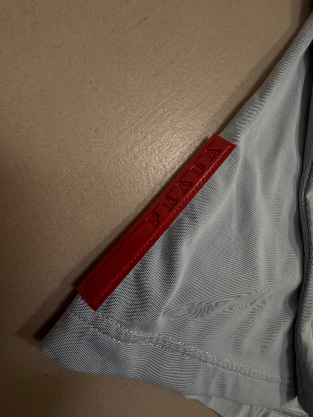 Prada Sport Linea Rossa Long Sleeve Technical Stretch Top - M
