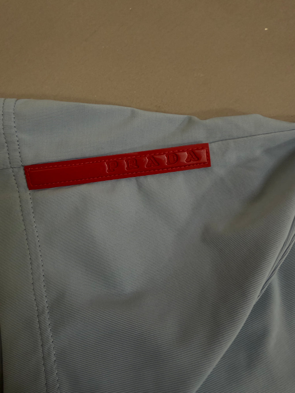 Prada Sport Linea Rossa Long Sleeve Technical Stretch Top - M