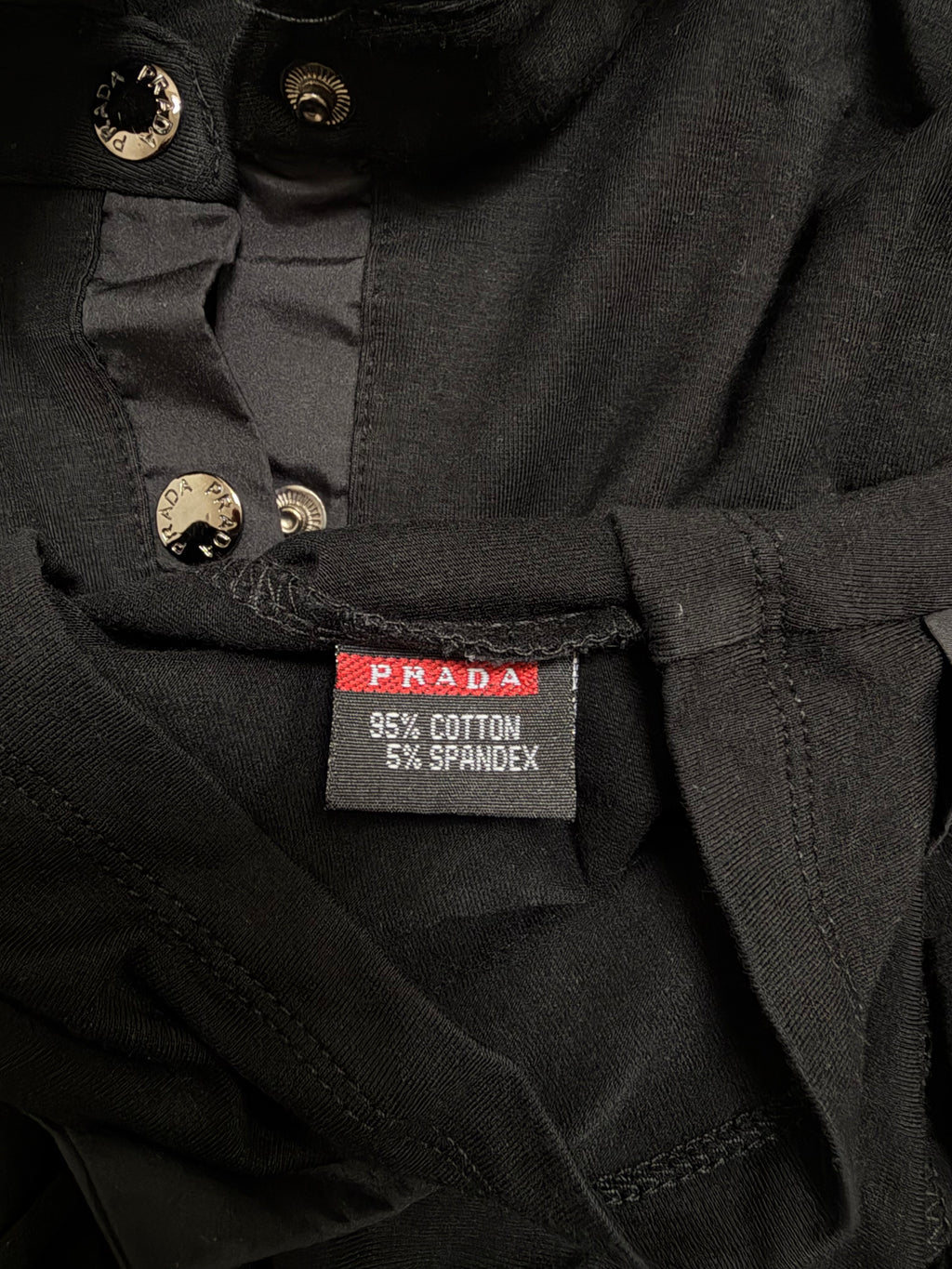 Prada Sport Linea Rossa Long-Sleeve Utility Polo Shirt - M