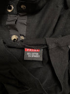 Prada Sport Linea Rossa Long-Sleeve Utility Polo Shirt - M