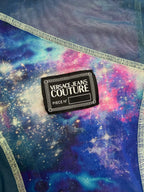Versace Jeans Couture Galaxy Space Print Tulle Mesh Top - XS