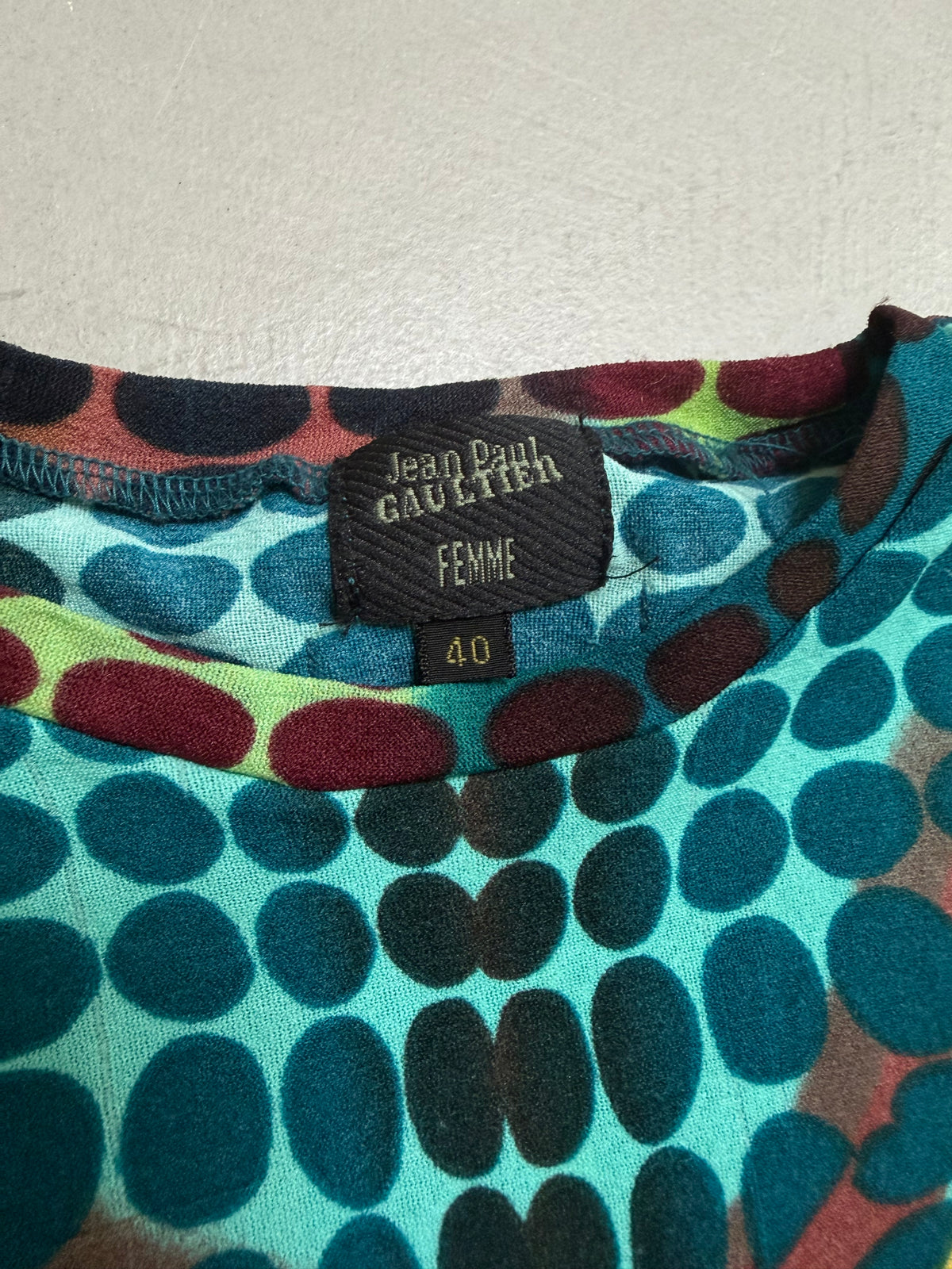 Jean Paul Gaultier SS1996 "Cyberdot" Powermesh Bikini Top - S