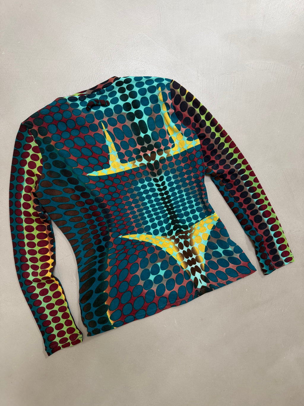 Jean Paul Gaultier SS1996 "Cyberdot" Powermesh Bikini Top - S