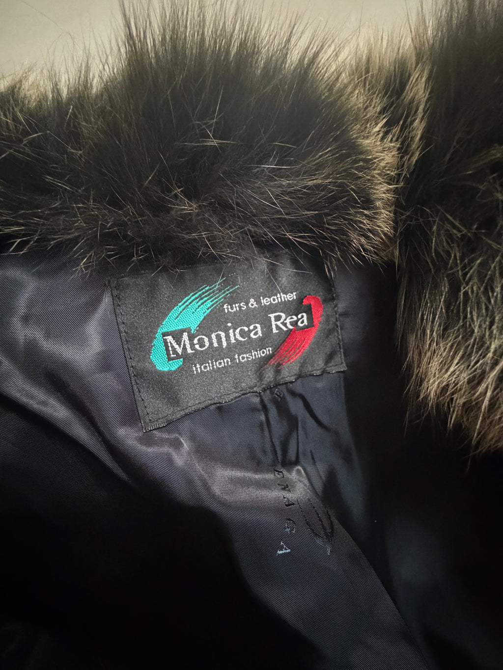 Monica Rea Italian Full Length Rabbit Fox Fur Coat - M-L