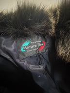 Monica Rea Italian Full Length Rabbit Fox Fur Coat - M-L