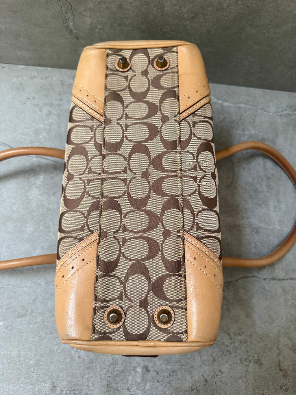 Coach Signature  Canvas Soho Satchel Bag