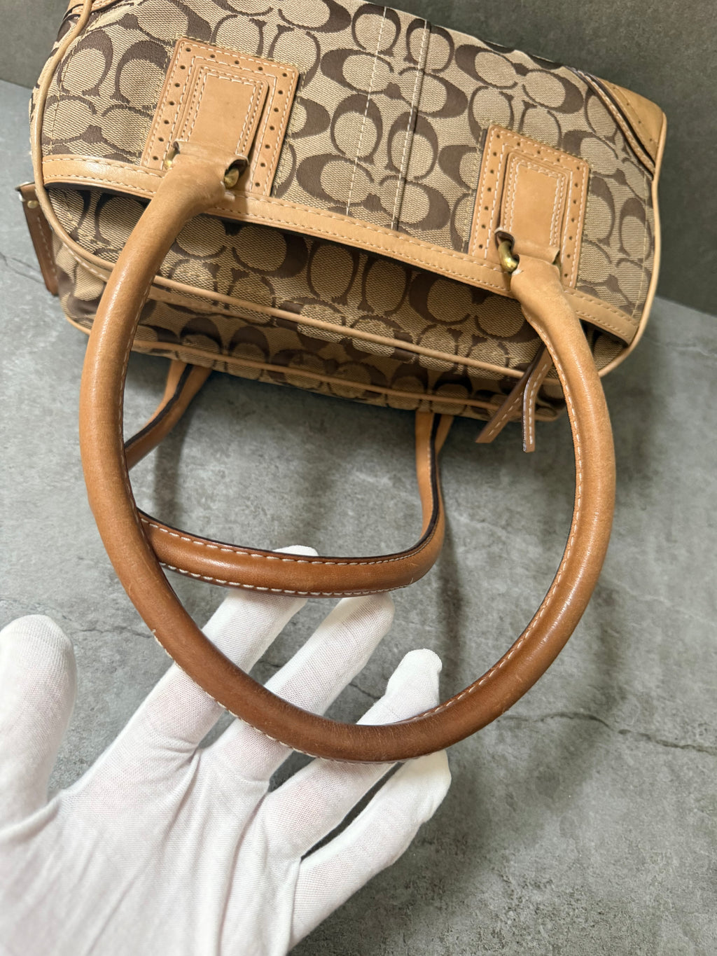 Coach Signature  Canvas Soho Satchel Bag