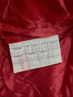 Alexander McQueen Red Leather Peplum Biker Jacket - McQ Runway Production Sample 2013 - XS