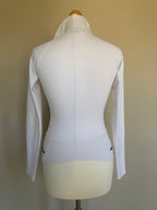 Gucci 2006 White Fitted Track Top with Interlocking G Hardware - XS