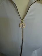 Gucci 2006 White Fitted Track Top with Interlocking G Hardware - XS