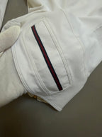 Gucci 2006 White Fitted Track Top with Interlocking G Hardware - XS