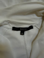 Gucci 2006 White Fitted Track Top with Interlocking G Hardware - XS