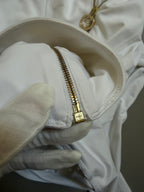 Gucci 2006 White Fitted Track Top with Interlocking G Hardware - XS